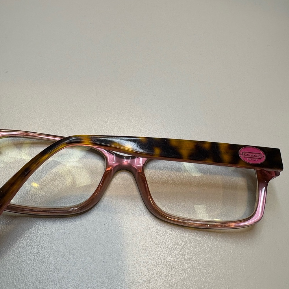 COACH EYEGLASSES HC6040 (Brooklyn) 5115 (Tortoise/Pink) 52•16•135 COACH GLASSES - Picture 14 of 15